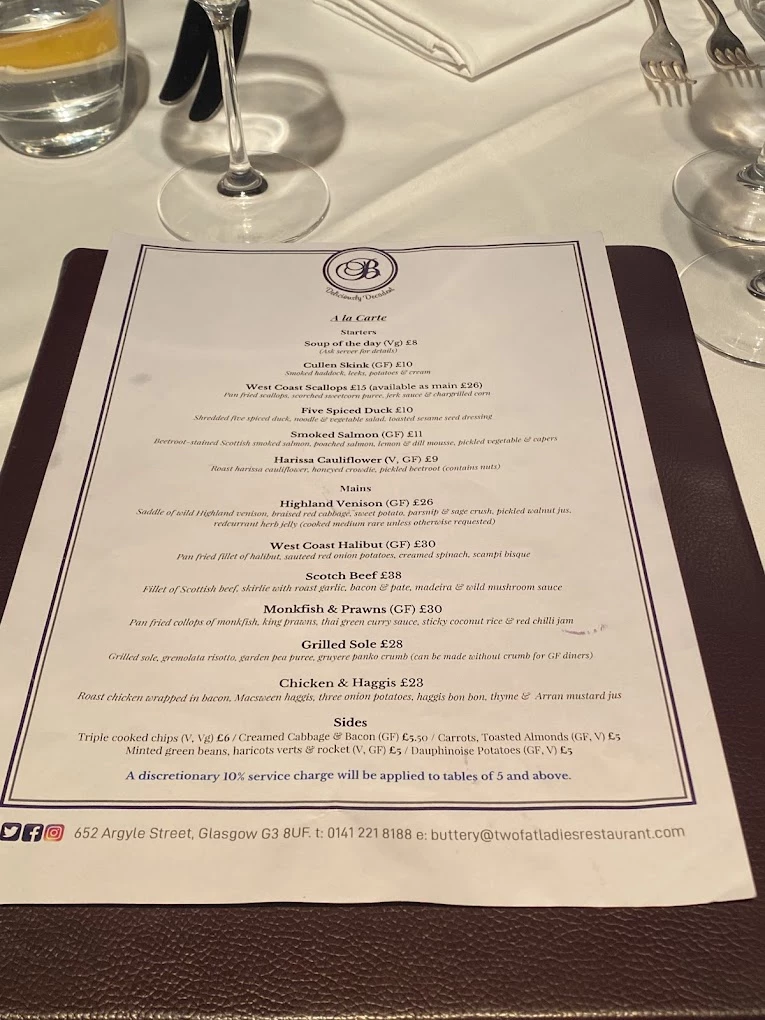 The Buttery menu 12