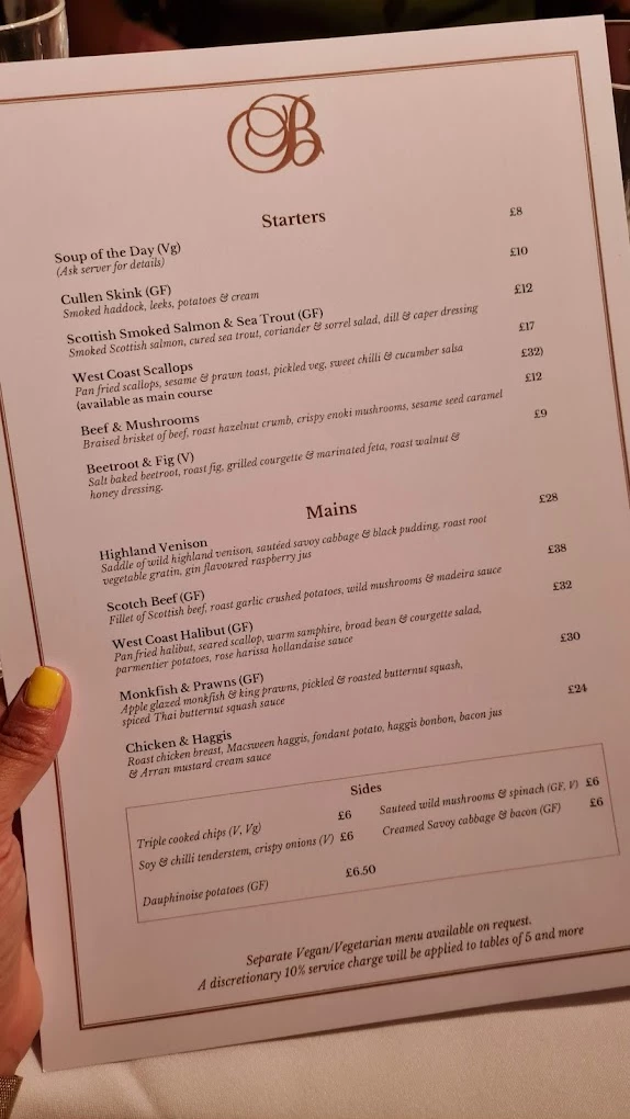 The Buttery menu 3