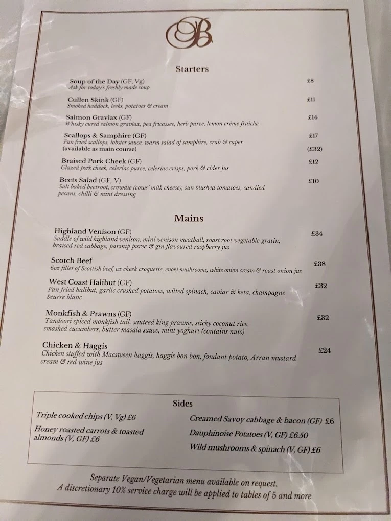 The Buttery menu 8