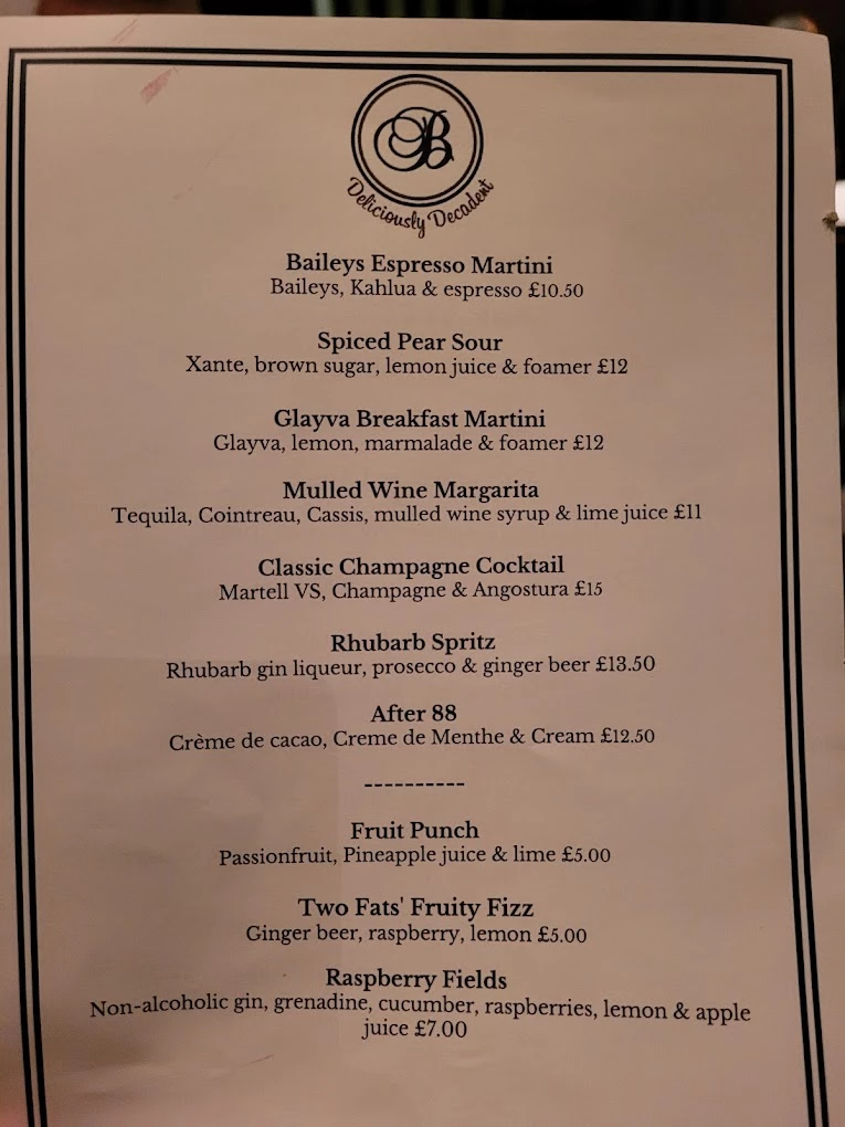 The Buttery menu 6