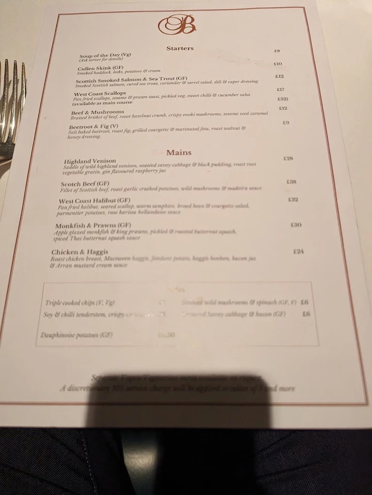 The Buttery menu 5